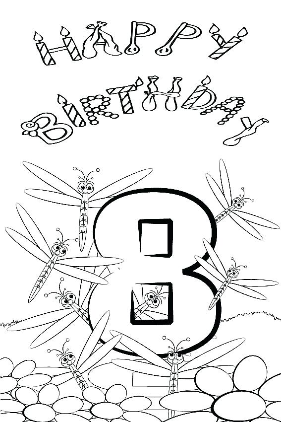 567x850 Coloring Pages Happy Birthday Happy Birthday Coloring Pages