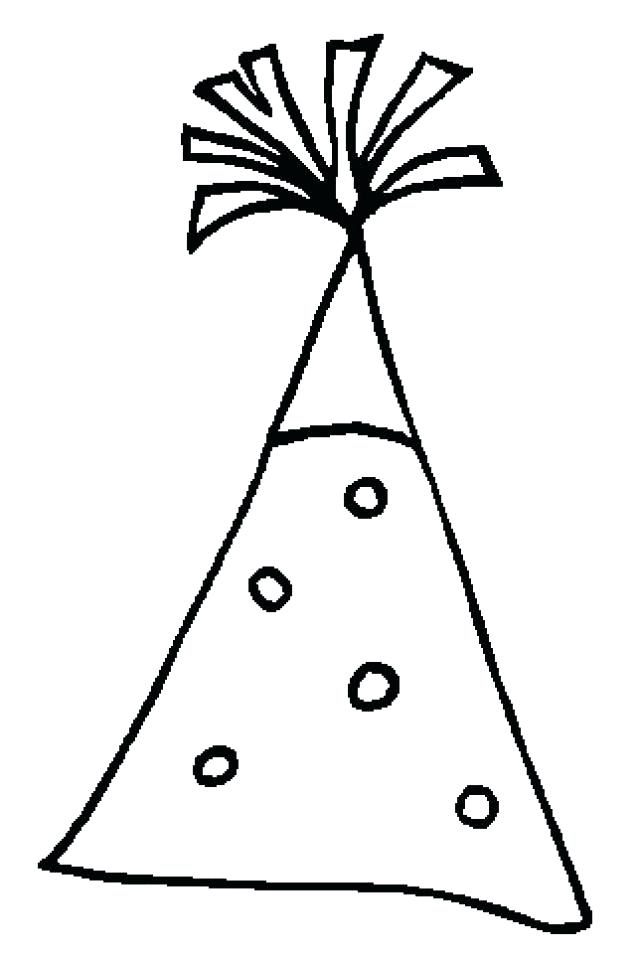 640x962 Coloring Pages Of Birthday Hats
