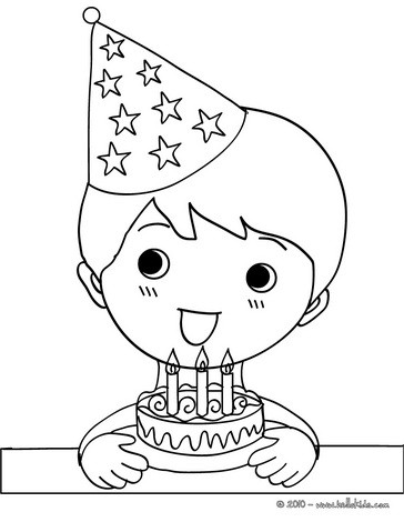 364x470 Kids Birthday Party Coloring Pages
