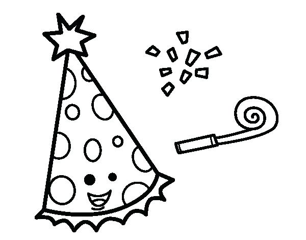 600x470 Birthday Party Hat Coloring Pages Page Fuhrer Von