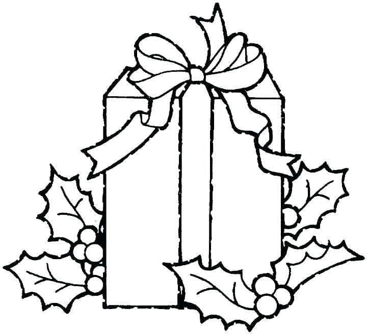 720x656 Present Coloring Page Gift Coloring Page Present Coloring Page