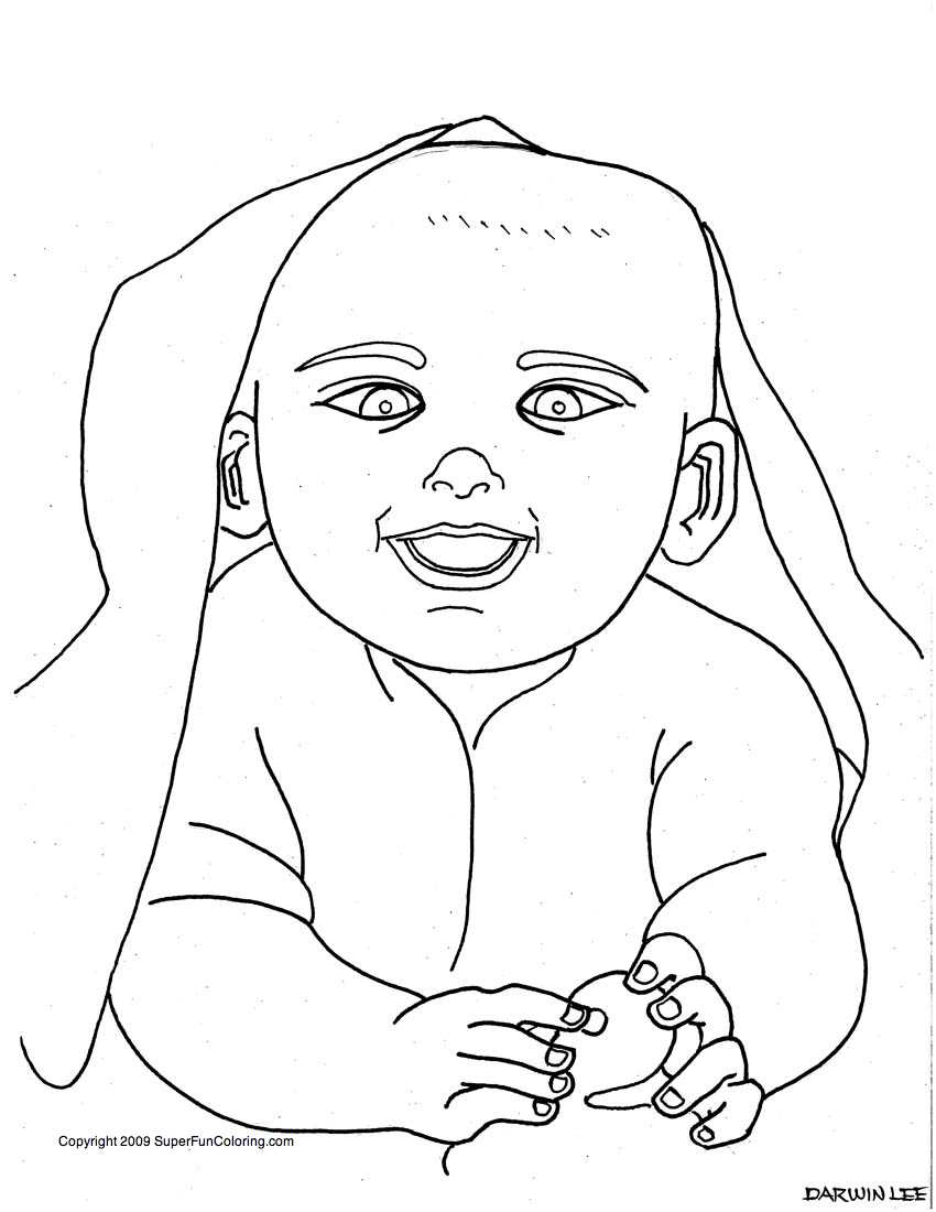 850x1100 Free Baby Coloring Pages