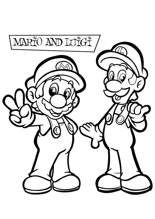 595x842 Super Mario Coloring Pages