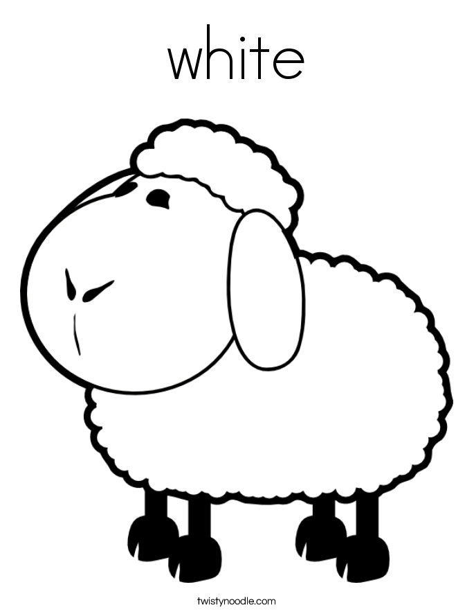 685x886 White Coloring Page