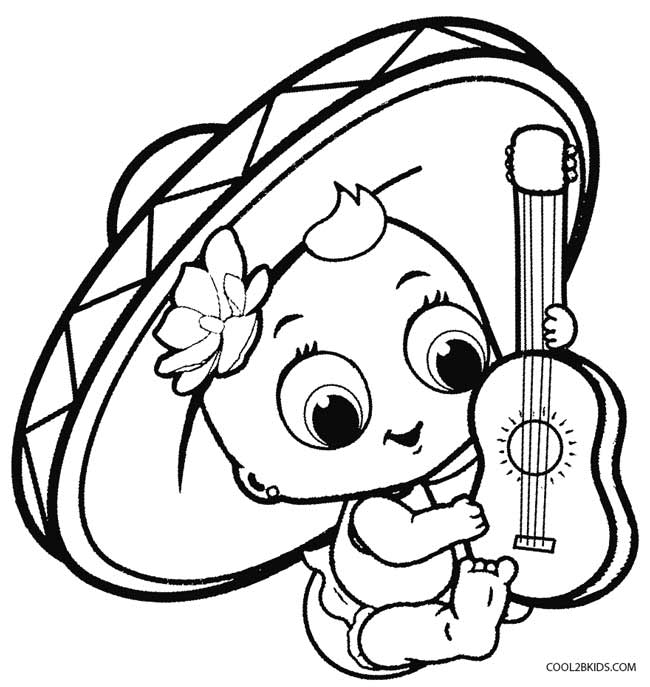 650x687 Cinco De Mayo Coloring Pages Printable Cinco De Mayo Coloring