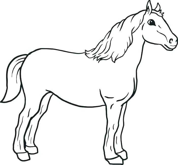 700x648 Coloring Page Horse Impair.co