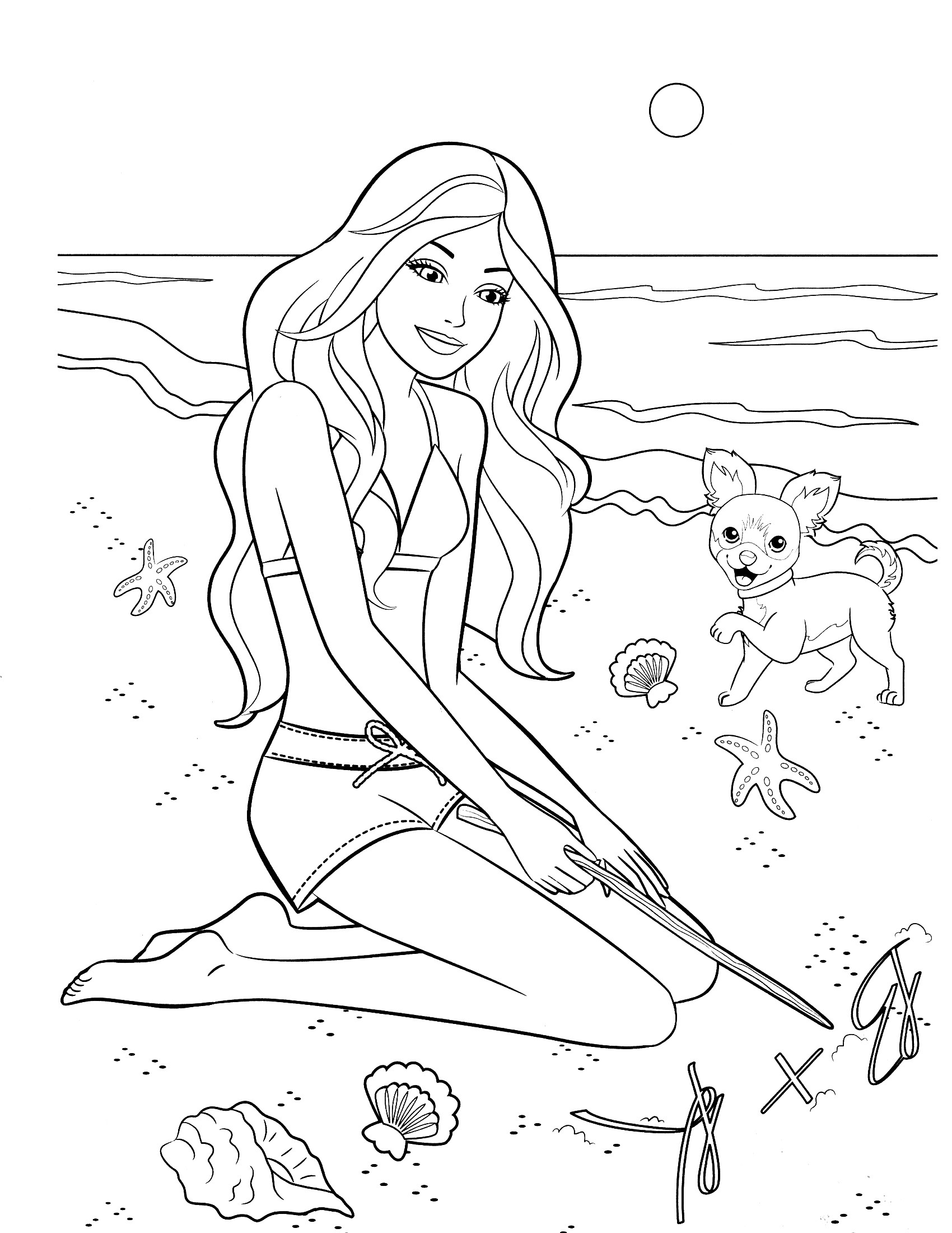 1700x2200 Barbie Coloring Pages That You Can Print New Barbie Coloring Pages