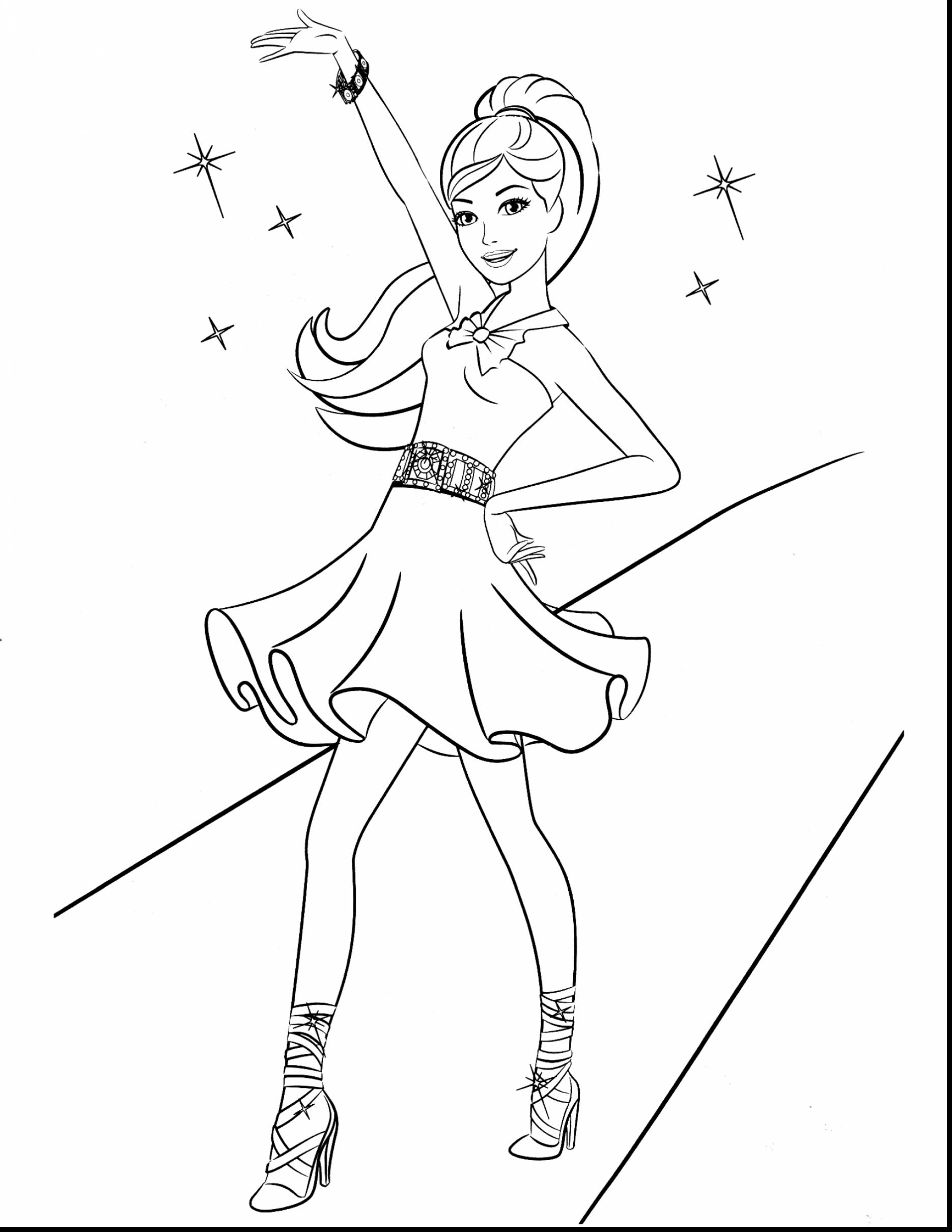 1870x2420 Fresh Barbie Princess And The Popstar Coloring Pages Collection