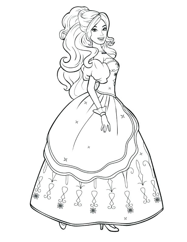 615x795 Barbie Coloring Page Barbie Princess Coloring Page Princess Barbie