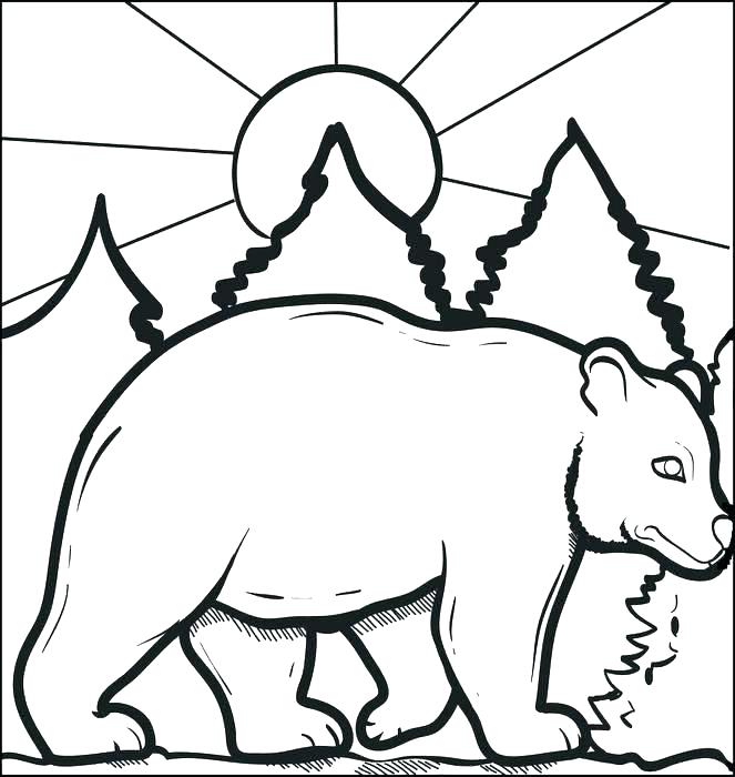 663x700 Black Bear Coloring Page Black Bear Coloring Page Fascinating