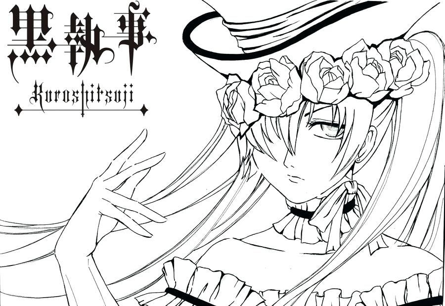900x619 Black Butler Coloring Pages 7