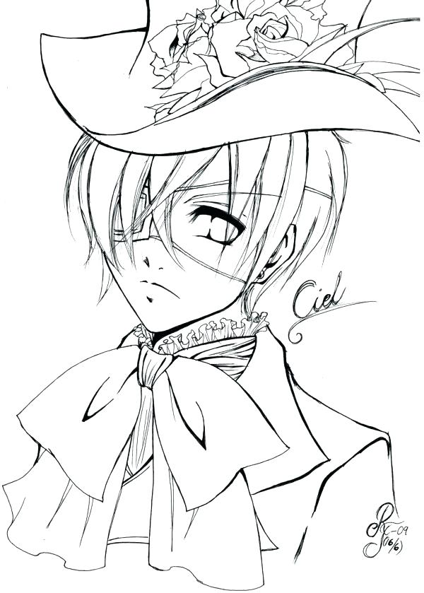 600x839 Black Butler Coloring Pages Best Black Butler Coloring Pages