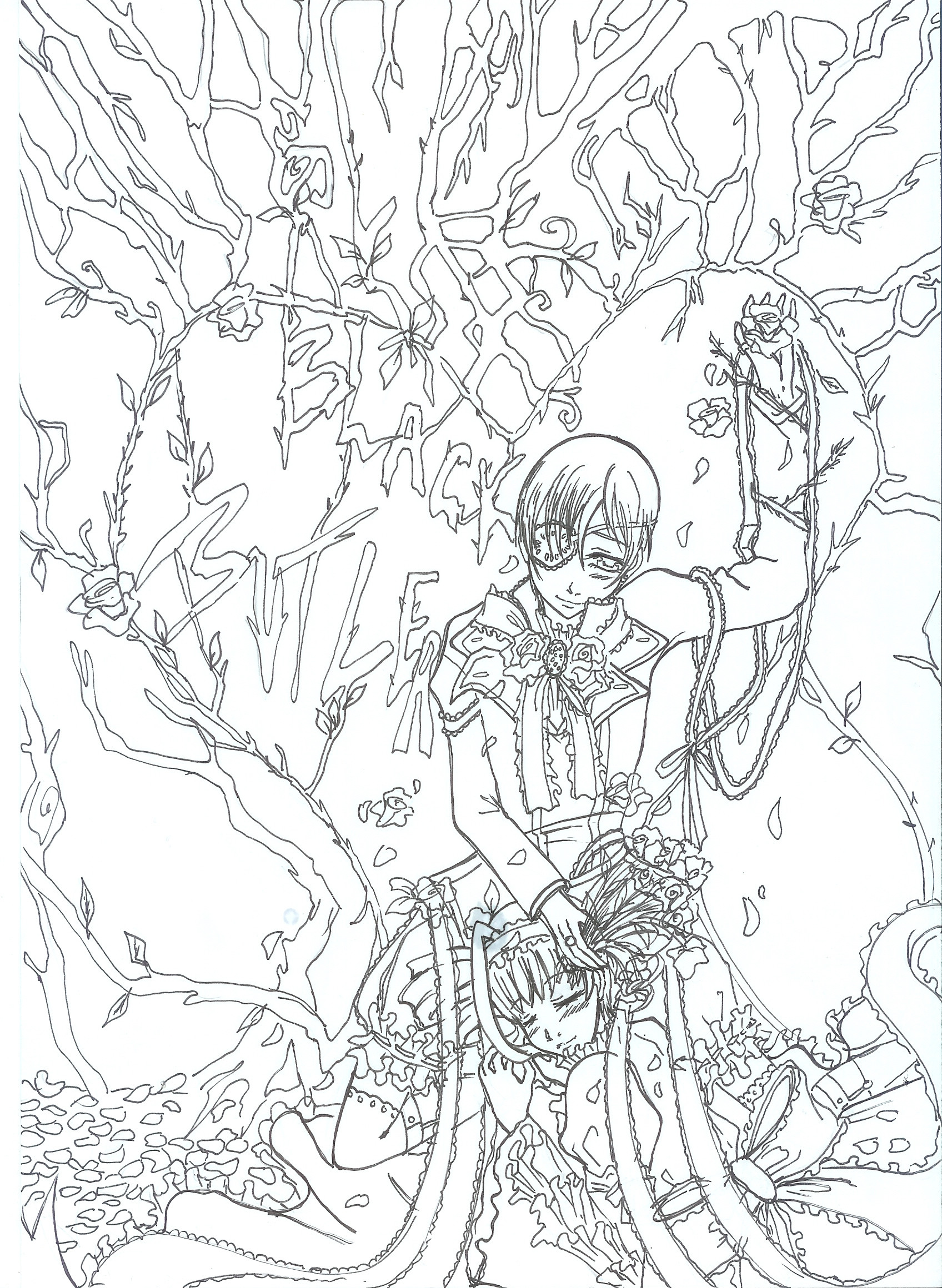 1696x2320 Black Butler Coloring Pages Gallery Of Sebastian 20