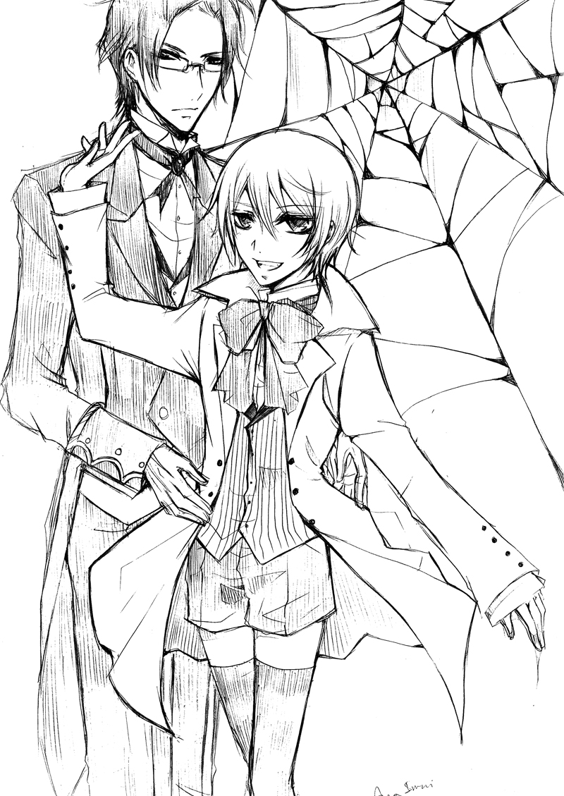 800x1129 Terrific Black Butler Coloring Pages With Wall