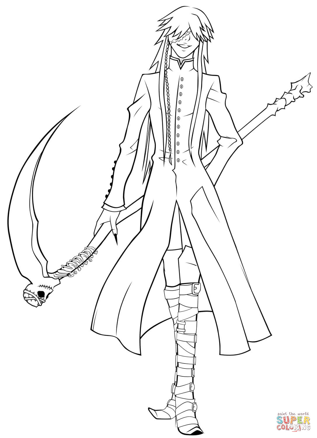 1086x1500 Black Butler Coloring Pages