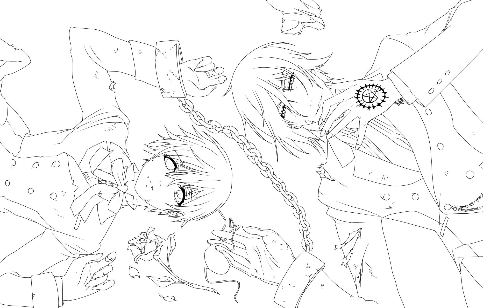 2000x1279 Unique Black Butler Sebastian Coloring Pages Collection Free