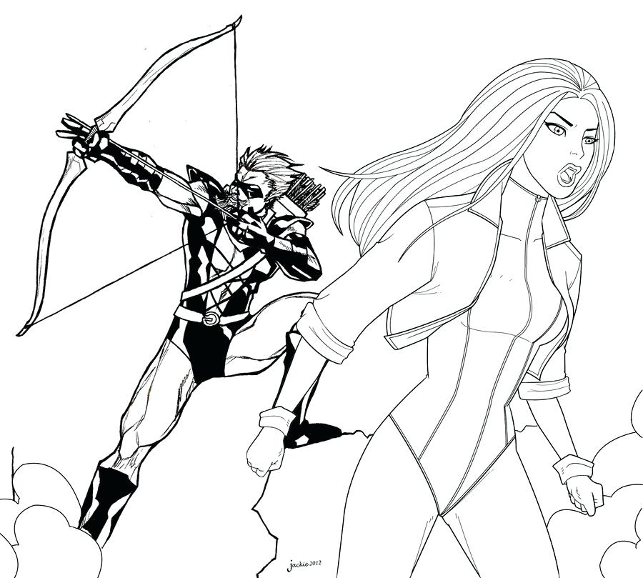900x809 Black Canary Coloring Pages Green Arrow And Black Canary By