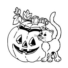 230x230 Top 25 Free Printable Halloween Cat Coloring Pages Online