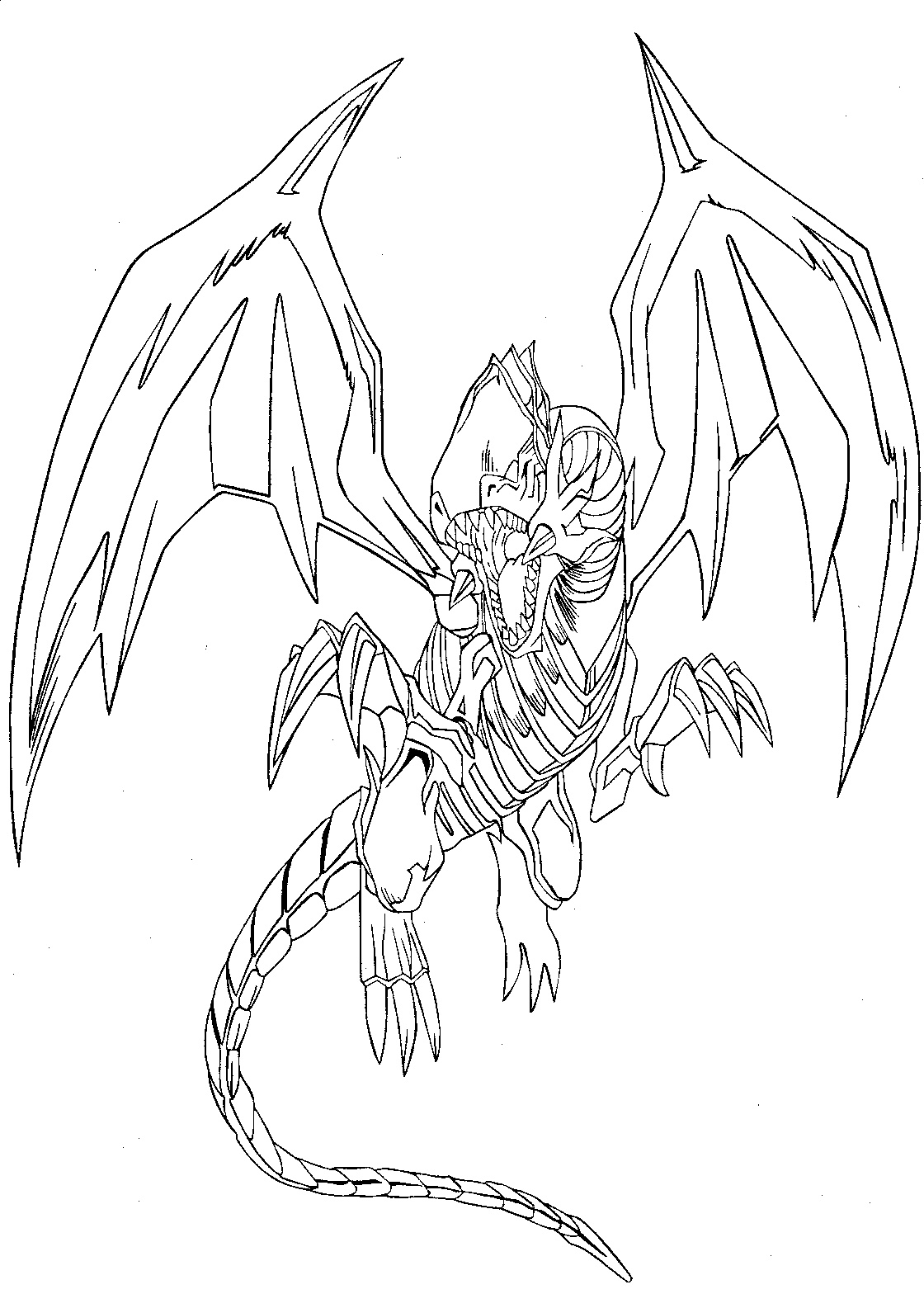 1120x1568 Red Eyes Black Dragon Par Coloring Pages