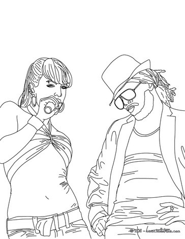 364x470 Fergie And The Black Eyed Peas Coloring Pages