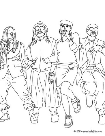 364x470 The Black Eyed Peas Coloring Pages