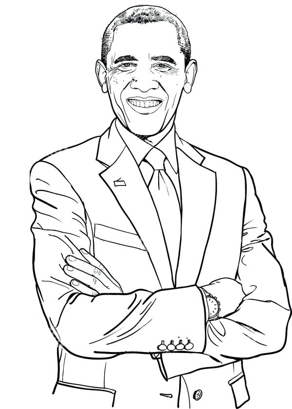 600x840 Barack Obama Coloring Pages Delightful Coloring Pages Free