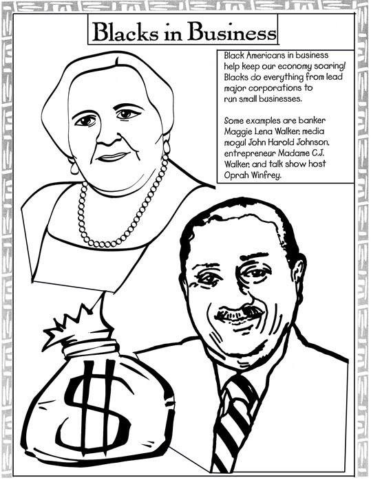 539x698 Black History Month Coloring Pages
