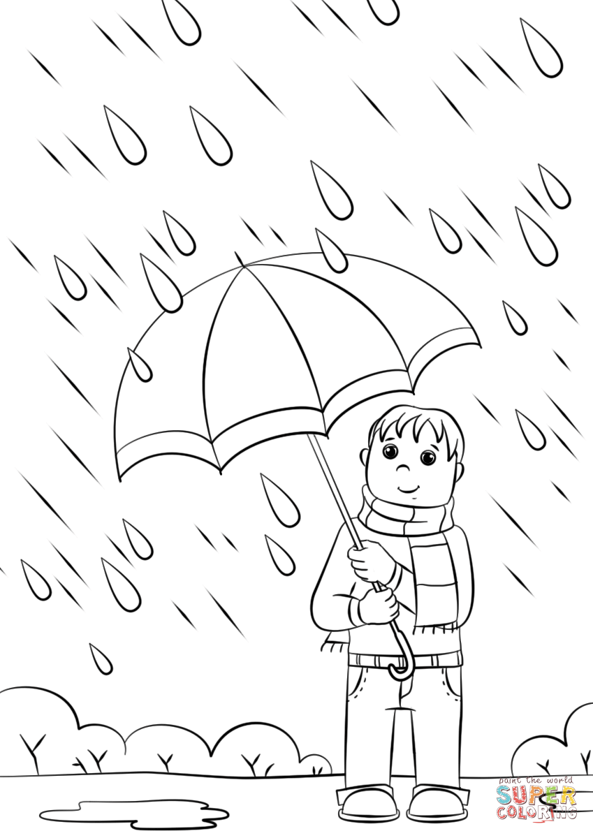 849x1200 Easily Rainy Day Pictures To Color Approved Coloring Page Sheets