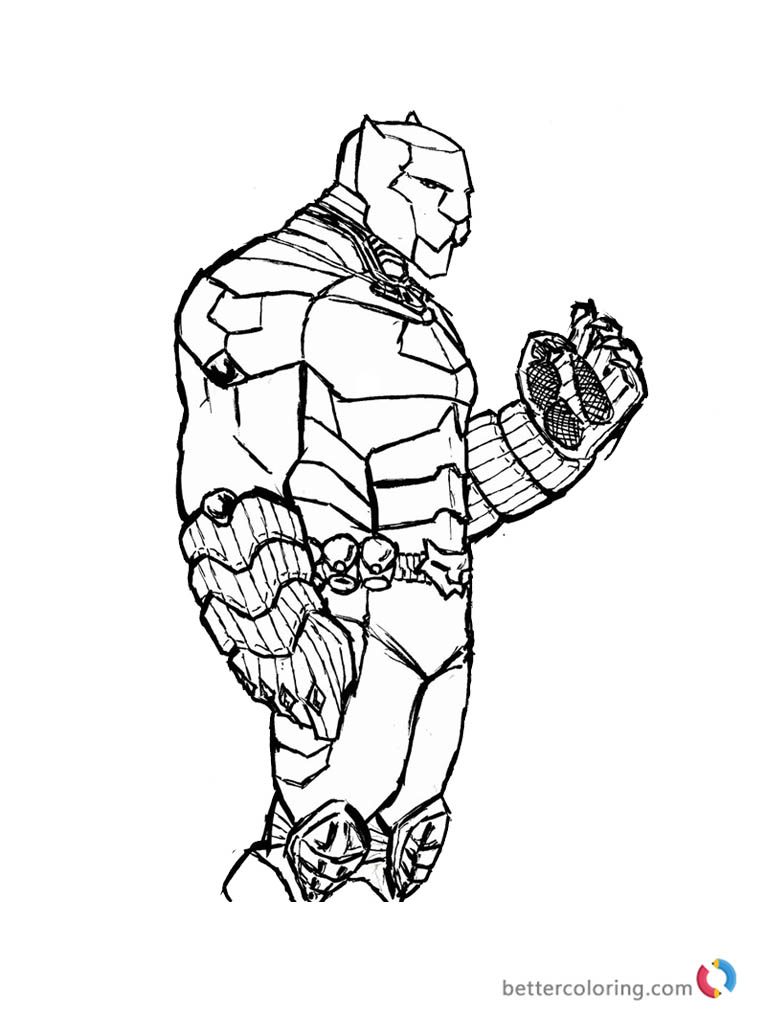 768x1024 Black Panther Coloring Pages Printable Amazing Book Printout Page