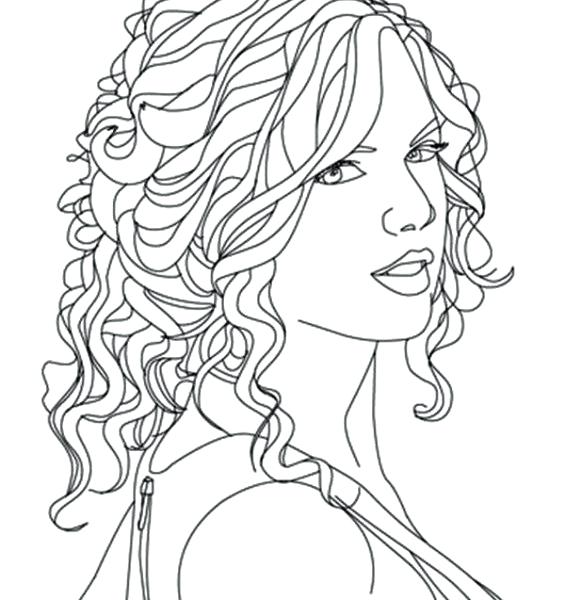 565x600 Taylor Swift Coloring Pages