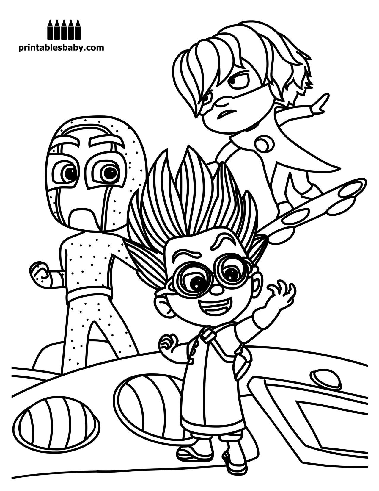 1275x1650 Pj Masks Coloring Pages Black And White Fresh Pj Masks Coloring