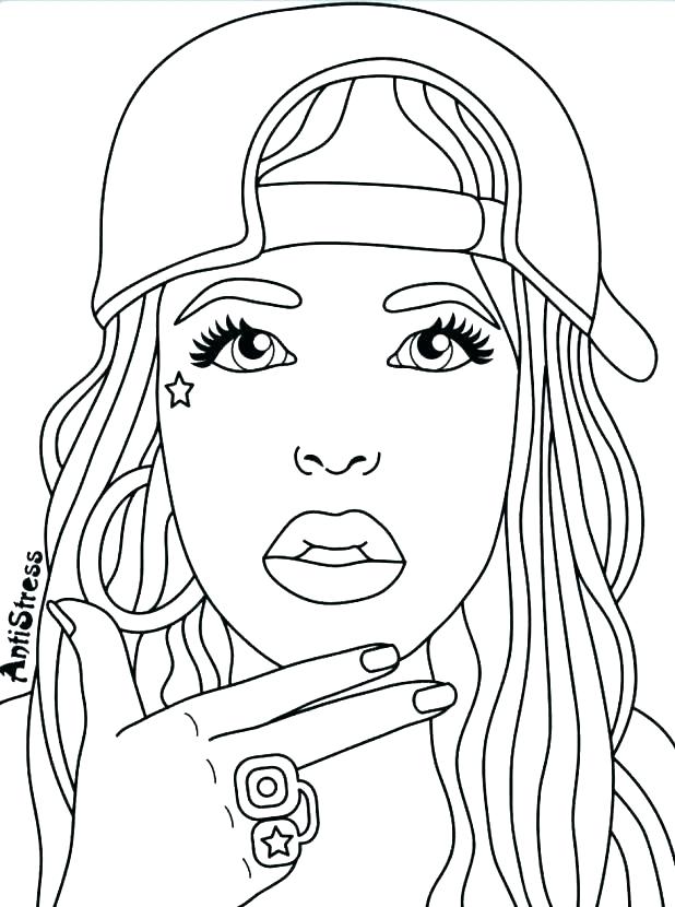 618x830 Coloring Pages For Women Beautiful Woman Face Coloring Pages Grown