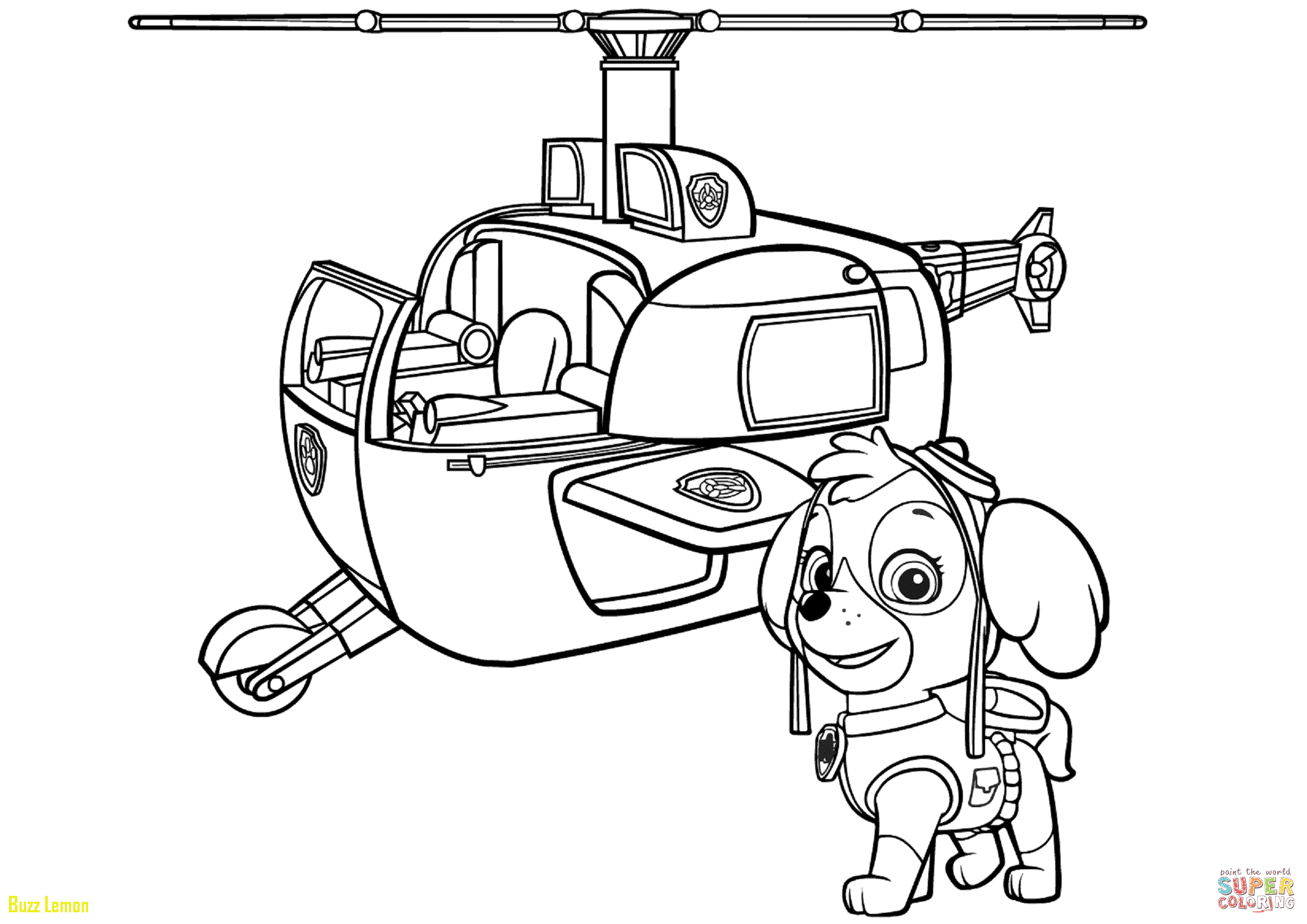 2461x1740 Coloring Page Helicopter New Paw Patrol Skye S Helicopter Coloring