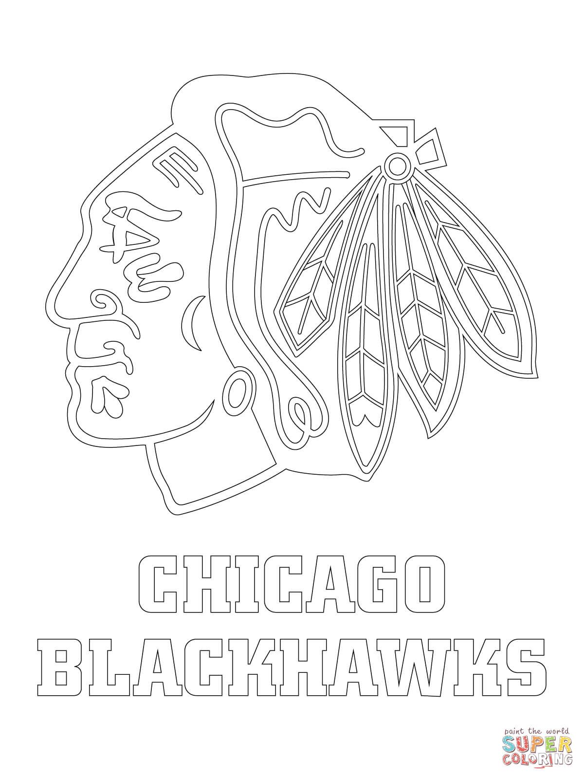 1200x1600 Chicago Blackhawks Logo Super Coloring Chicago Black Hawks