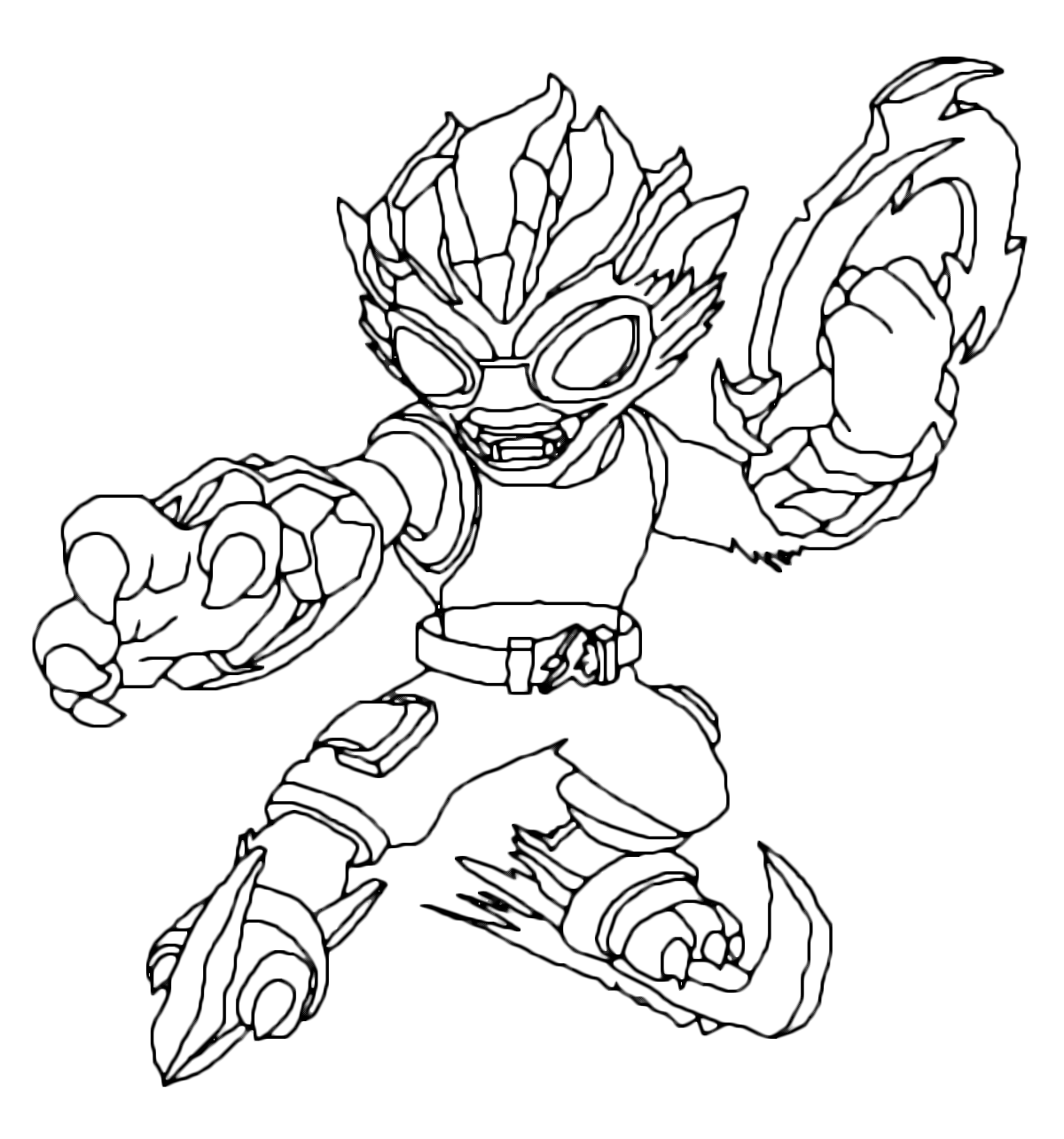 1200x1284 Freeze Blade Coloring Pages