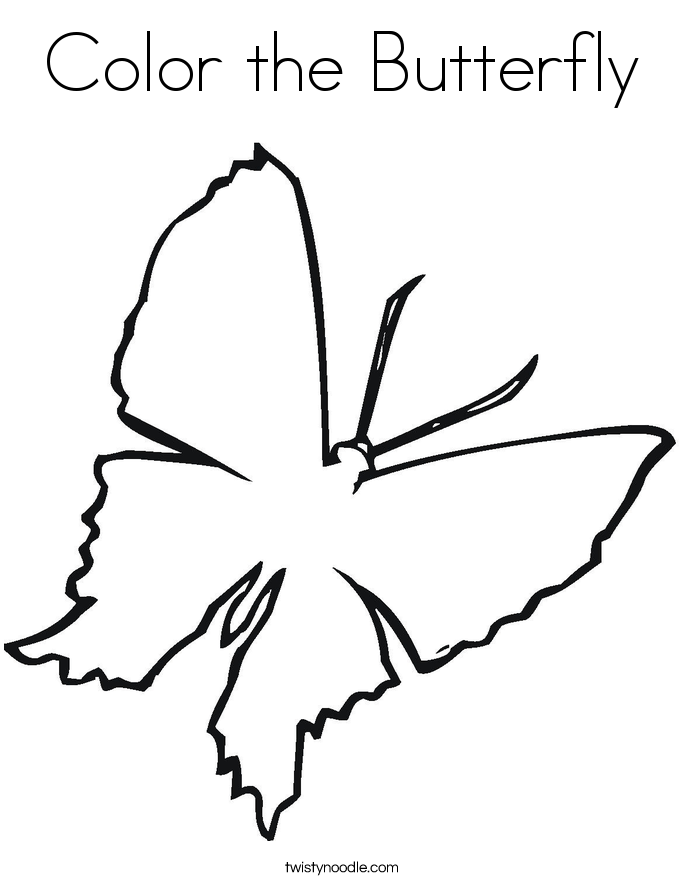 685x886 Color The Butterfly Coloring Page