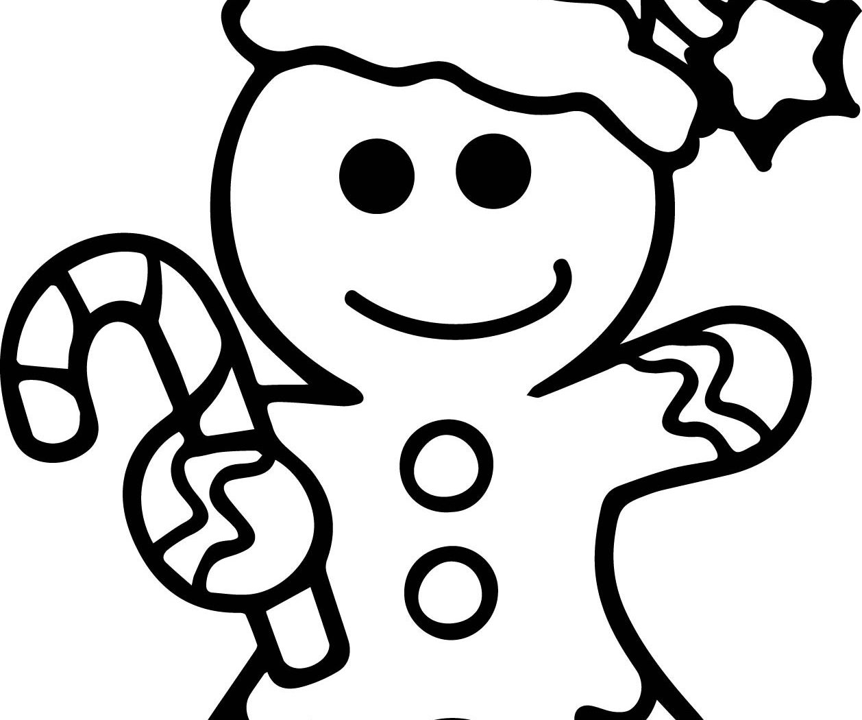 1258x1050 Christmas Coloring Sheets Gingerbread Man Colouring Pages Of Story