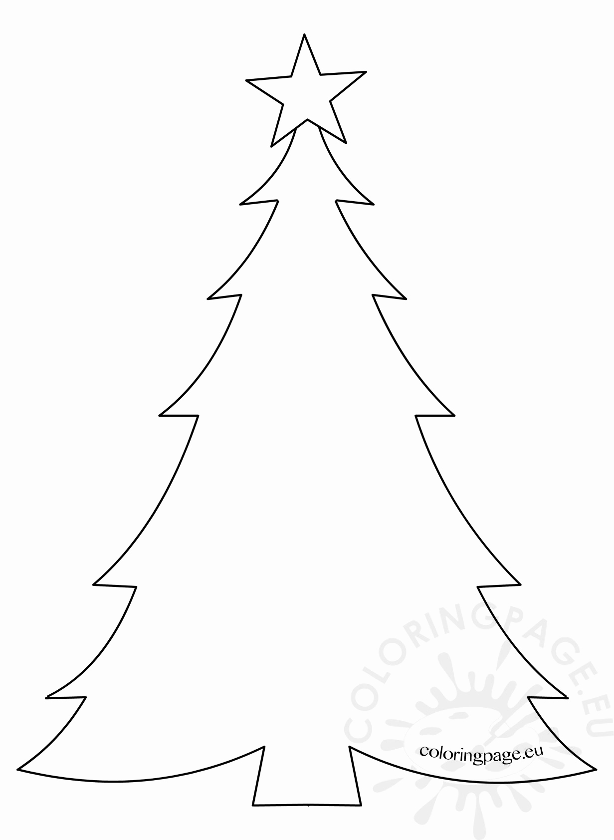 1231x1683 Christmas Tree Coloring Sheets Best Of Christmas Tree Drawing