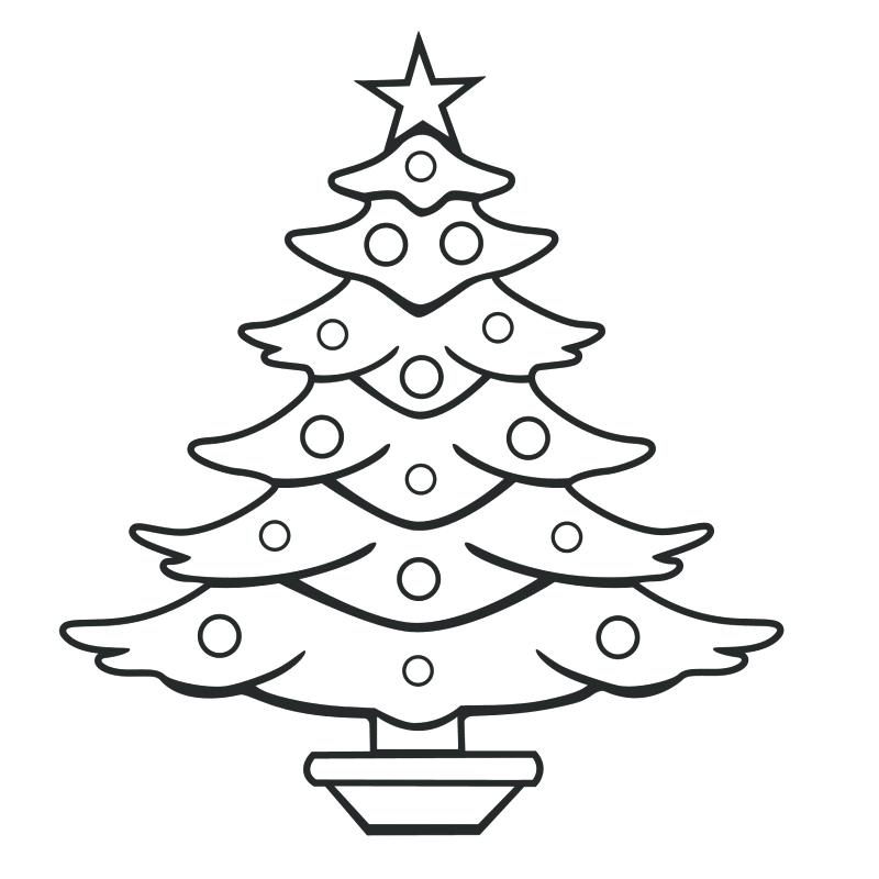 800x800 Blank Christmas Tree Coloring Page Shippa.co
