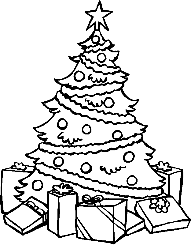 625x800 Best Christmas Tree Coloring Pages Merry Christmas Free 5541