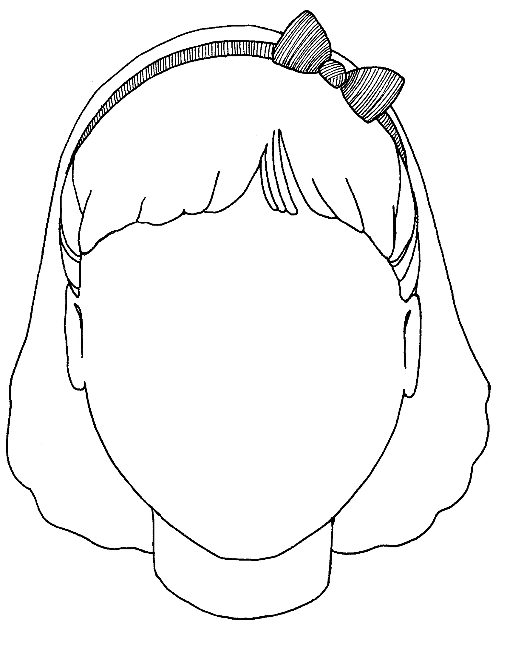 1700x2199 Blank Coloring Pages For Girls Learning Printable