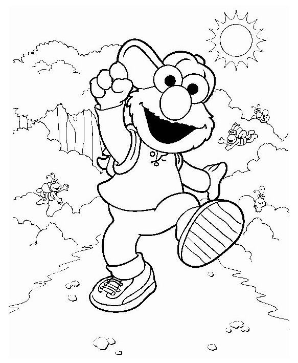 583x709 Free Elmo Coloring Pages Printable Coloring Worksheets (20