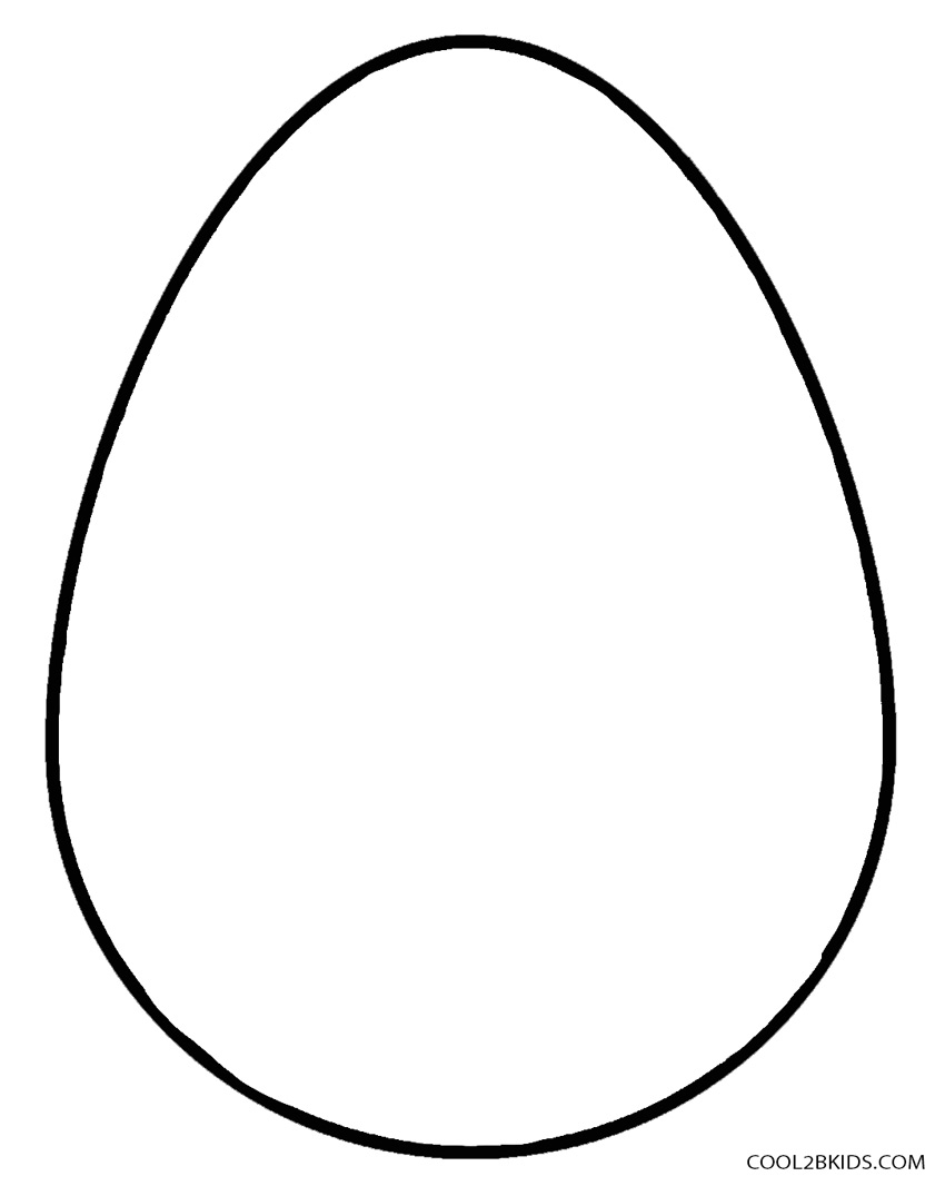 850x1066 Blank Easter Egg Coloring Pages