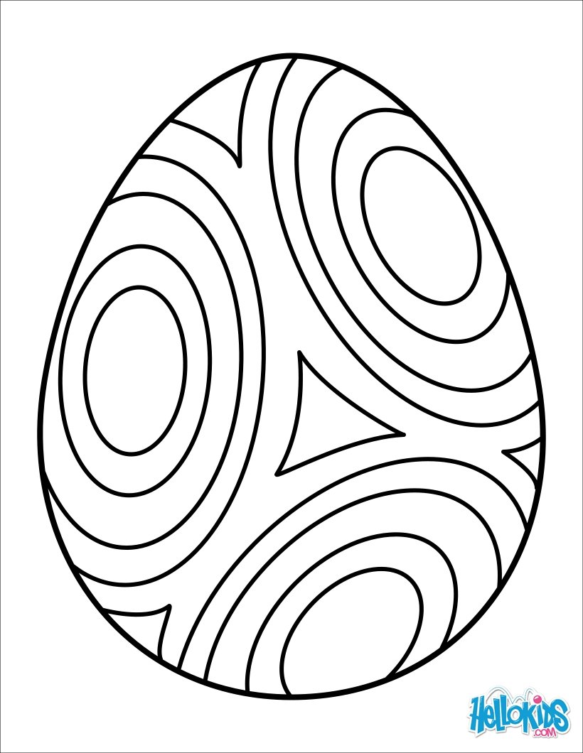 820x1060 Blank Easter Egg Coloring Pages