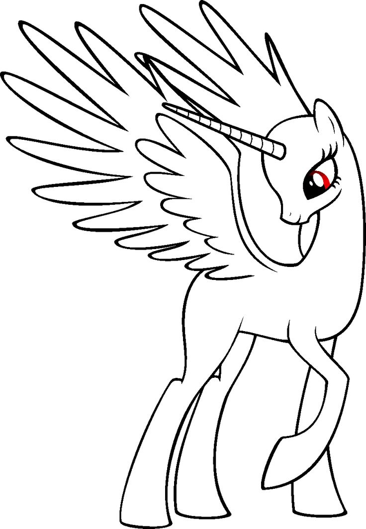 Blank My Little Pony Coloring Pages
