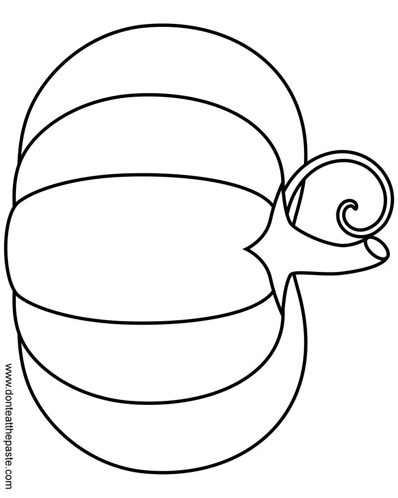 800x1000 Focus Plain Pumpkin Coloring Pages To Print 6 15510
