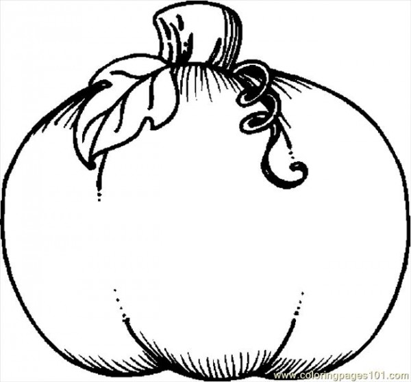 600x559 Pumpkin Coloring Pages