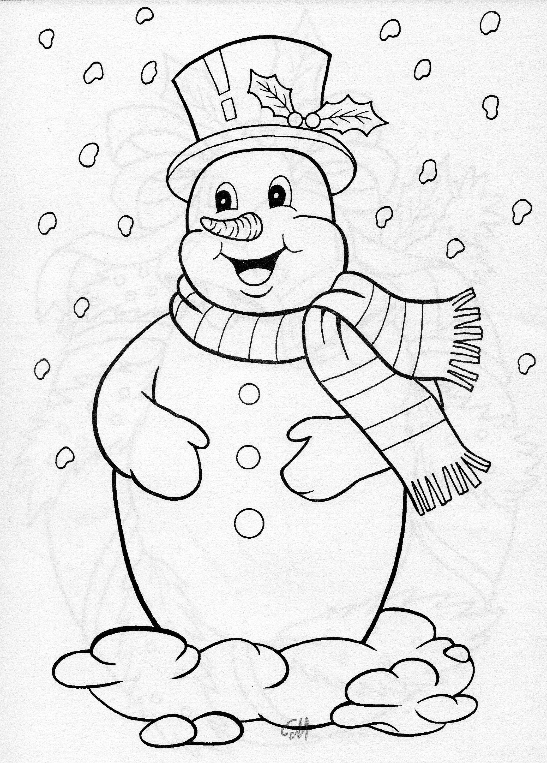 2097x2924 Cool Jolly Snowman Blanks Coloring Free Coloring Pages