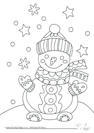 Blank Snowman Coloring Pages Printable