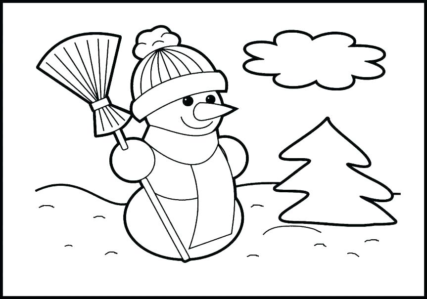 863x605 Coloring Page Snowman Excellent Snowman Coloring Page Kids